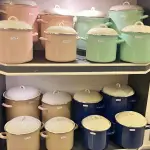 طقم حلل صاج تركي إفسار – 4 مقاسات – لون الكحلي