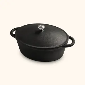 حلة فرن بيضاوي (Dutch Oven) 27 سم – Alma Cast Iron
