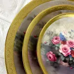 طقم أطباق ديزين ليموج إيطالي – 3 قطع