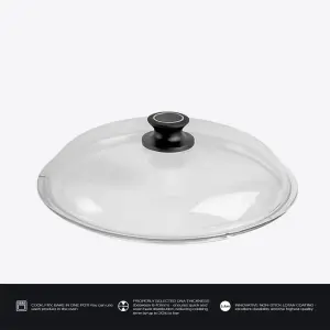 غطاء AMT زجاج دائري حراري – مقاس 32 سم