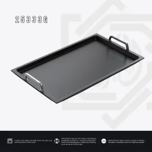 جريل AMT مستطيل سطحي بيد – مقاس 32.5×53.5 سم