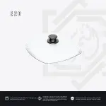 غطاء AMT زجاج مربع حراري – مقاس 20 سم