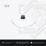 غطاء AMT زجاج مربع حراري – مقاس 24 سم