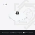 غطاء AMT زجاج مربع حراري – مقاس 26 سم