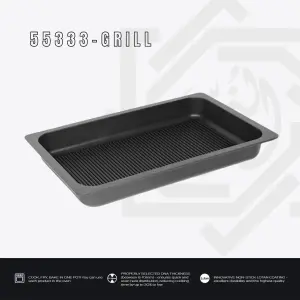 طاجن مستطيل جريل – مقاس 33×53 سم