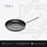 مقلاية AMT مدورة بيد ستانلس – مقاس 36 سم ارتفاع 7 سم