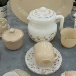 طقم أركوبال تيلاندي 116 قطعة ماتشينج Latte Spring Flower