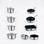 طقم حلل Fissler ستيل تيتانيوم 14 قطعة