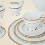 طقم سفرة رويال الفريدو 112 قطعة بورسلين – MO:001