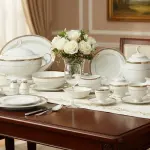 طقم سفرة رويال الفريدو 112 قطعة بورسلين – MO:001