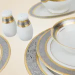 طقم سفرة رويال الفريدو 112 قطعة بورسلين – MO:004