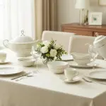 طقم سفرة رويال الفريدو 112 قطعة بورسلين – MO:006