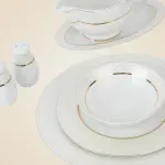 طقم سفرة رويال الفريدو 112 قطعة بورسلين – MO:006