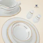 طقم سفرة رويال الفريدو 112 قطعة بورسلين – MO:008