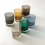 طقم كاسات تقديم عصير 6 قطع – زجاج فاخر من رويال ألفريدو 9DM