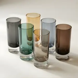 طقم كاسات تقديم عصير 6 قطع – زجاج فاخر من رويال ألفريدو 11HM