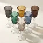 طقم كاسات تقديم عصير 6 قطع – زجاج فاخر من رويال ألفريدو 54M