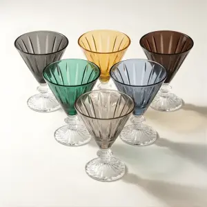 طقم كاسات تقديم عصير 6 قطع – زجاج فاخر من رويال ألفريدو 53M