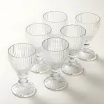 طقم كاسات تقديم عصير 6 قطع – زجاج فاخر من رويال ألفريدو X4C