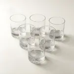 طقم كاسات تقديم عصير 6 قطع – زجاج فاخر من رويال ألفريدو9DC