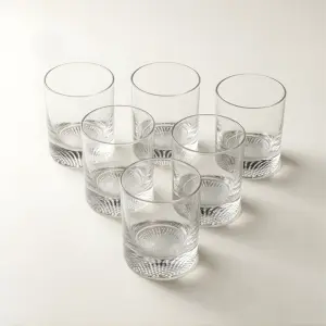 طقم كاسات تقديم عصير 6 قطع – زجاج فاخر من رويال ألفريدو9DC