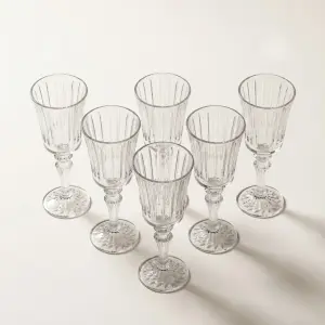 طقم كاسات تقديم عصير 6 قطع – زجاج فاخر من رويال ألفريدو 54C