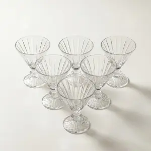 طقم كاسات تقديم عصير 6 قطع – زجاج فاخر من رويال ألفريدو 53C