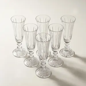 طقم كاسات تقديم عصير 6 قطع – زجاج فاخر من رويال ألفريدو 51C