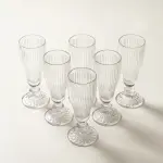 طقم كاسات تقديم عصير 6 قطع – زجاج فاخر من رويال ألفريدو X3C