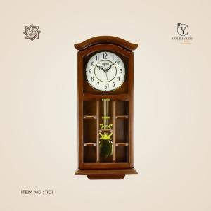 ساعة كلاسيك Big Ben خشب انجليزي بندول - بني