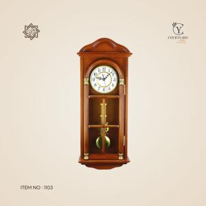 ساعة كلاسيك Big Ben خشب انجليزي بندول - بني