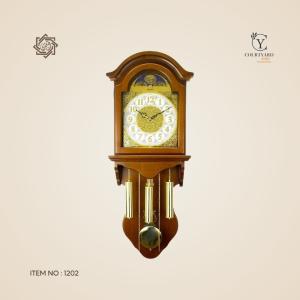 ساعة كلاسيك Big Ben خشب انجليزي بندول - بني