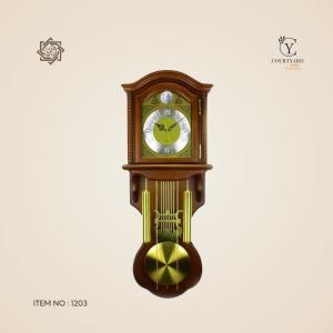 ساعة كلاسيك Big Ben خشب انجليزي بندول - بني