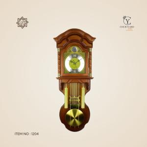 ساعة كلاسيك Big Ben خشب انجليزي بندول - بني