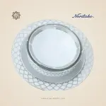 طقم سفرة نوريتاكي بورسلين ١١٢ قطعة – أبيض وفضي