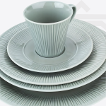 طقم عشاء نوريتاكي بورسلين 40 قطعة – أخضر فاخر
