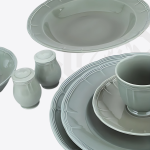 طقم عشاء نوريتاكي بورسلين 40 قطعة – أخضر فاخر