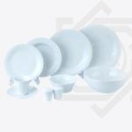 طقم عشاء نوريتاكي بورسلين 40 قطعة – أبيض أنيق