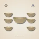 طقم خشاف رويال ألفريدو 7 قطع زجاج بنفسجي