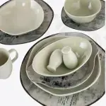 طقم عشاء أورجانيك رويال ألفريدو 36 قطعة بورسلين – كود: OR-04