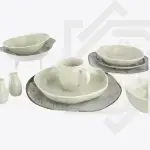 طقم عشاء أورجانيك رويال ألفريدو 36 قطعة بورسلين – كود: OR-05