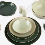 طقم عشاء رويال ألفريدو 36 قطعة – زيتي خط بني