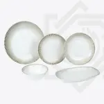 طقم عشاء رويال ألفريدو 34 قطعة – زيتي منقط