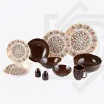 طقم عشاء رويال ألفريدو 36 قطعة – ديجيتال بني – CP-07