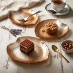 طقم جاتورة رويال الفريدو 3 قطع ورق شجر زجاج