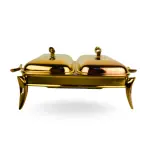 سيرفنج ديش مستطيل دبل رويال ألفريدو – ستانلس ستيل بطاجنين حراريين