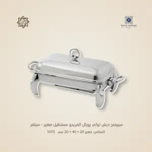 سيرفنج ديش تركي رويال ألفريدو مستطيل صغير – سيلفر